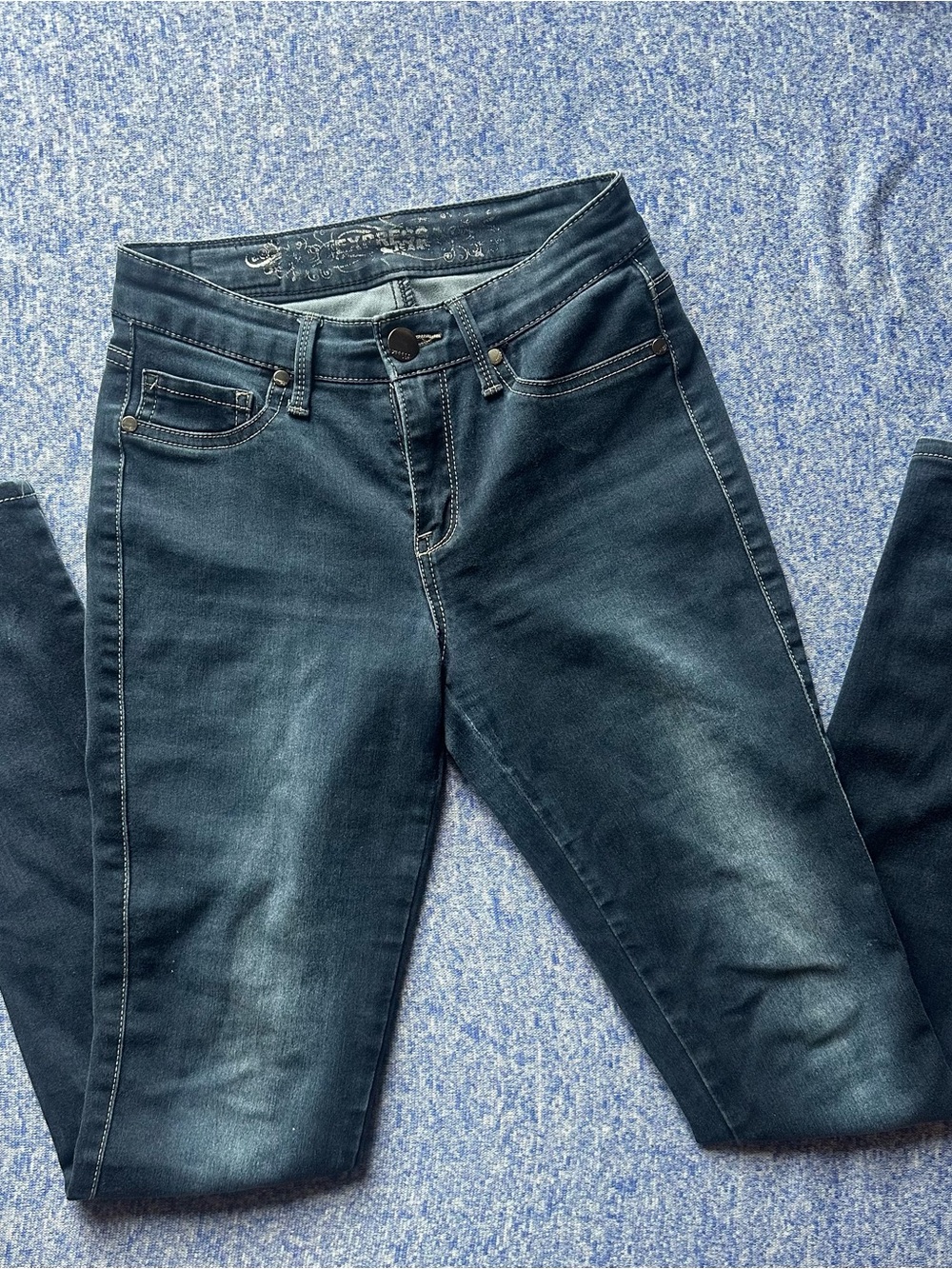 Express Slim Dark Blue Skinny Jeans